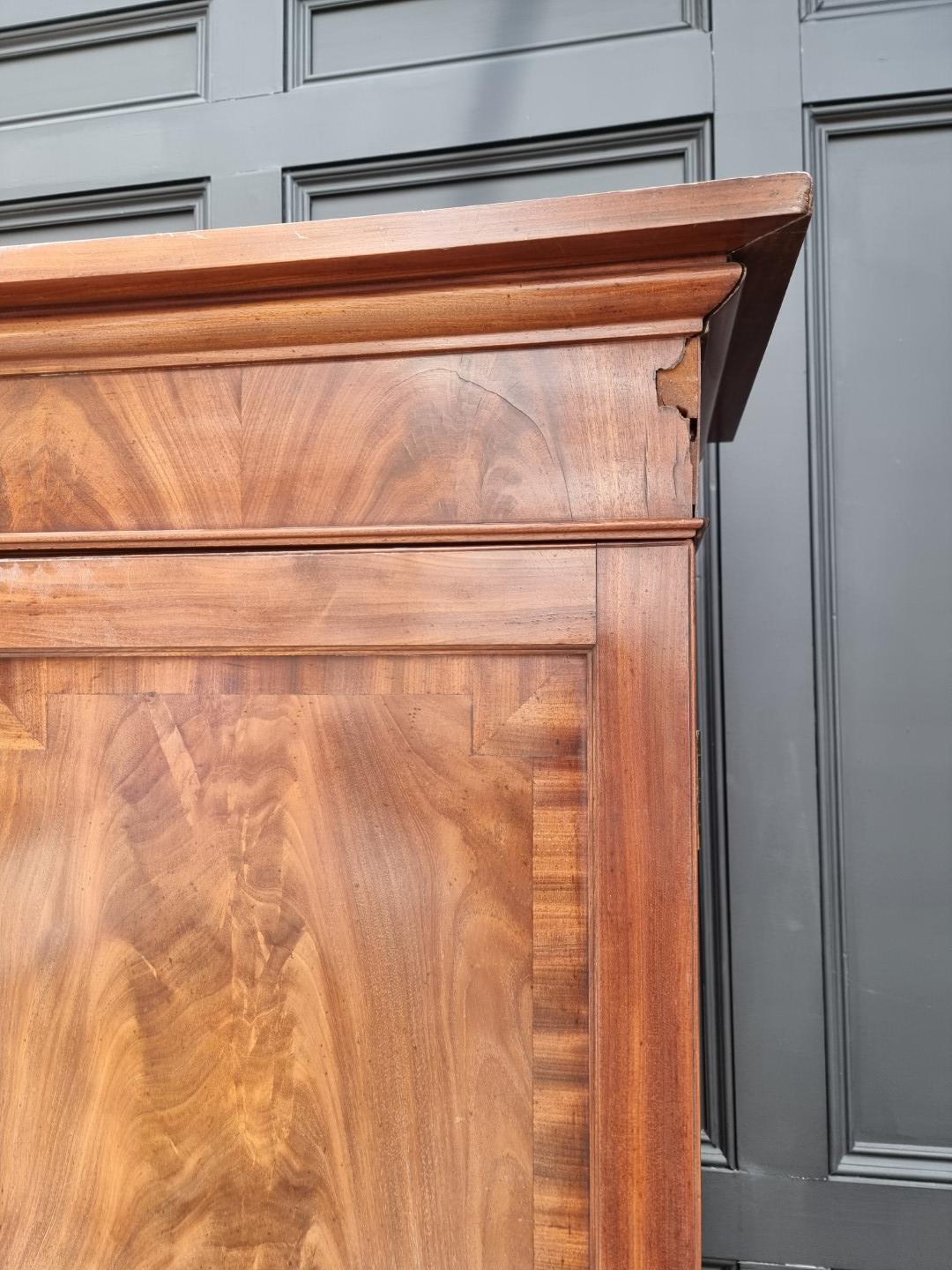 A 19th century mahogany double wardrobe, 111.5cm wide, converted. - Image 2 of 8