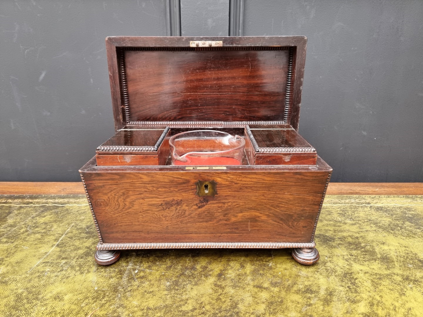 A Regency rosewood sarcophagus tea caddy, 31.5cm wide. - Image 2 of 8