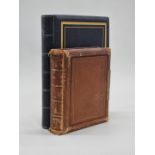 VICTORIAN PHOTOGRAPH ALBUM: 19thc album of family portrait photographs, artistically arranged on