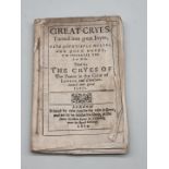 UNRECORDED: RELIEF OF THE POOR IN JACOBEAN LONDON: 'Great Cryes, turned into Great Joyes; with