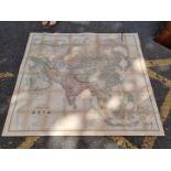 ASIA, FOLDING MAP: 'Stanford's Library Map of Asia..Constructed by A. Keith Johnston, FRSE..':