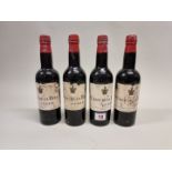 Four half bottles of Oloroso Viejisimo Sherry, Antonio de la Riva, 1940s bottling. (4)