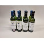 Four 37.5cl bottles of Chateau de Fieuzal Blanc, 2000, Pessac Leognan; together with four 37.5cl