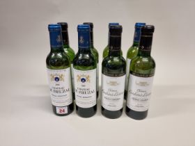 Four 37.5cl bottles of Chateau de Fieuzal Blanc, 2000, Pessac Leognan; together with four 37.5cl