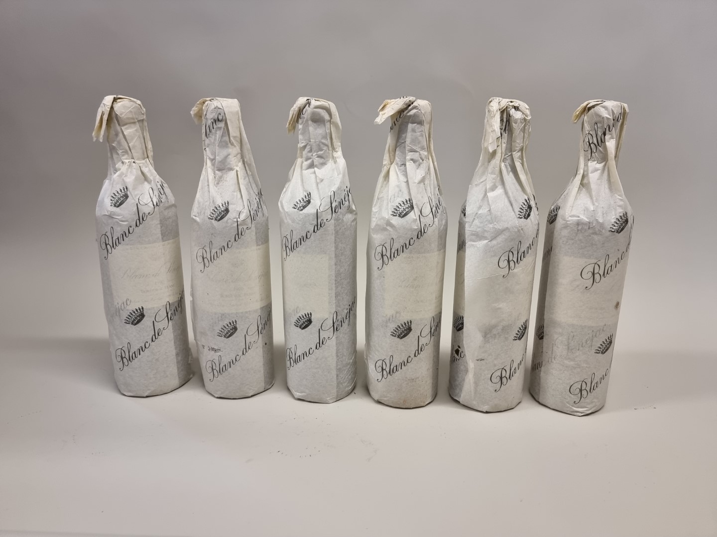 Six 75cl bottles of Chateau Senejac Blanc, 1990. (6)