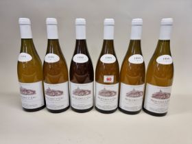 Six 75cl bottles of Mercurey Blanc 1er Cru, 1999, Meix Foulot. (6)