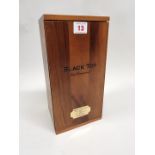 A 70cl bottle of Black Tot 'Last Consigment' British Royal Naval Rum, 54.3% abv, in walnut case,