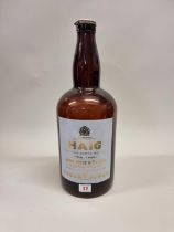 A large Haig 'Gold Label' whisky bottle, approx 4.5 - 6 litres, (no contents), in oc.