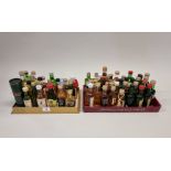 A good collection of whisky miniatures, mostly 5cl, to include eleven single malt examples; three