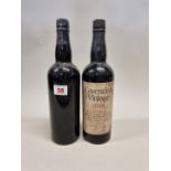 A 73cl bottle of Cavendish 1949 Vintage Port; together with another bottle of old port, (lacking