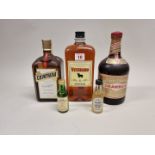 A mixed group of Spirits and Liqueurs, comprising: a 1 litre Cointreau; a 1 litre Drambuie; a 1