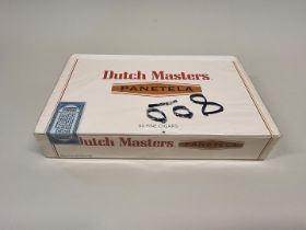 A sealed box of 50 Dutch Masters 'Panetela' cigars.