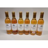 Six 37.5cl bottles of Chateau Liot, 1999, Sauternes. (6)