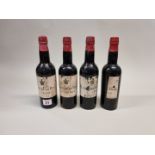 Four half bottles of Oloroso Viejisimo sherry, Antonio de la Riva, 1940s bottling. (4)