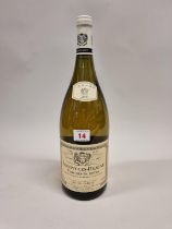 A 150ml magnum bottle of Savigny Les Beaune, Clos des Guettes Blanc, 2000, Louis Jadot.