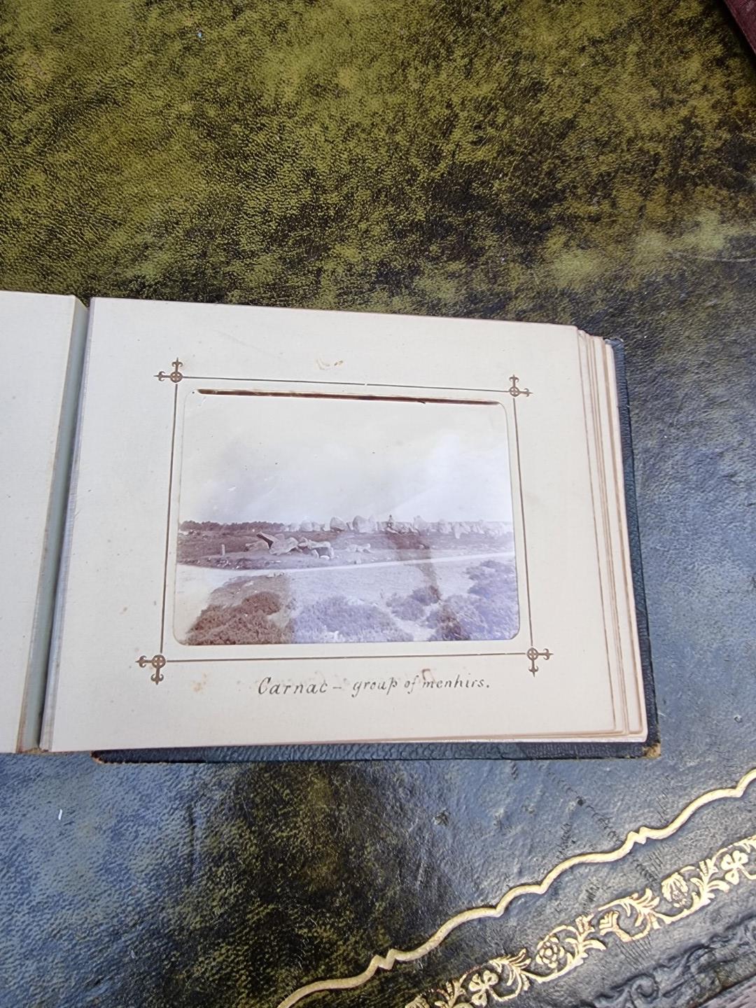 An interesting late 19th century album of French photographs, most annotated; together with - Image 30 of 66