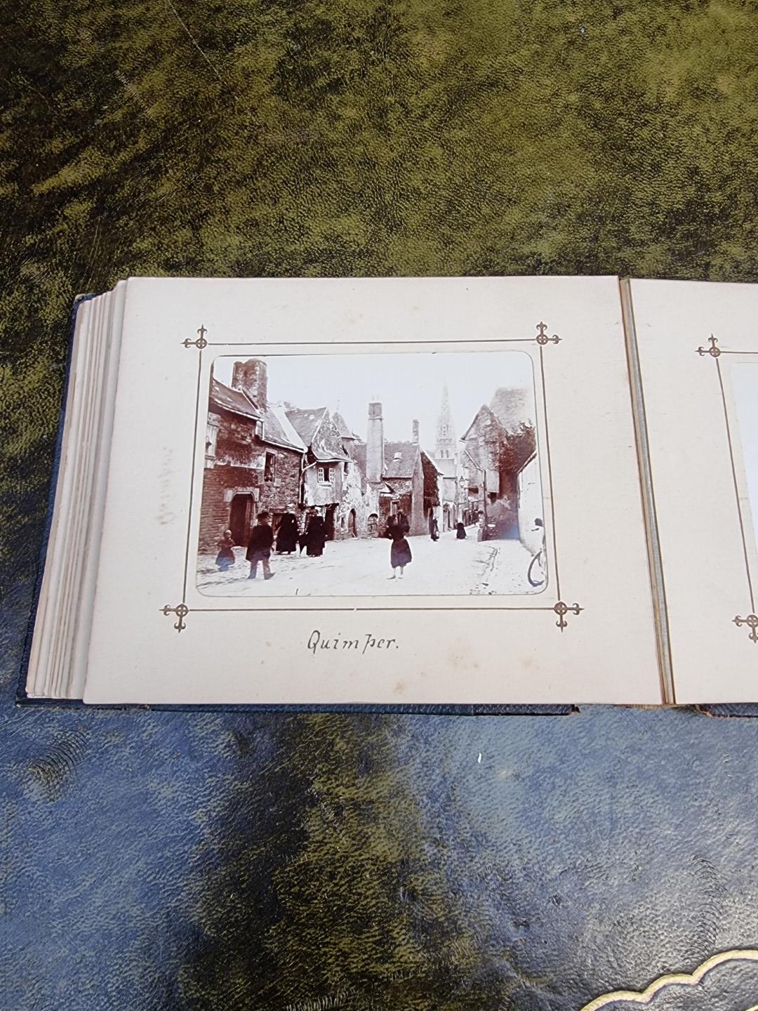 An interesting late 19th century album of French photographs, most annotated; together with - Image 16 of 66