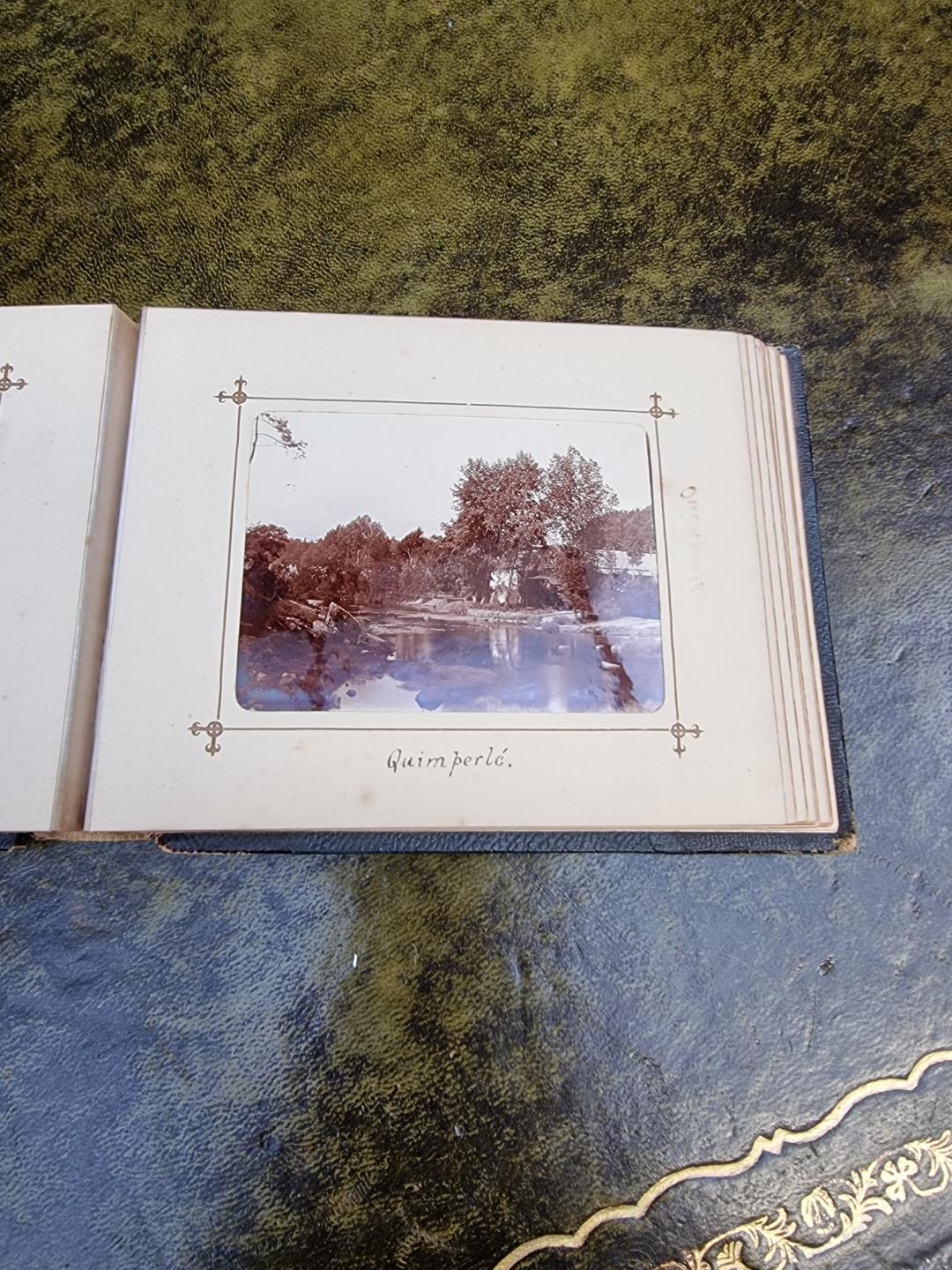 An interesting late 19th century album of French photographs, most annotated; together with - Image 26 of 66