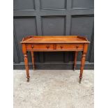 A Victorian mahogany washstand, 106cm wide.