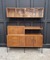 A 1950s walnut cabinet, by Vanson, 139cm wide, by repute originally purchased from Heals.