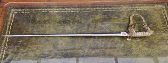 A British naval officer's sword.