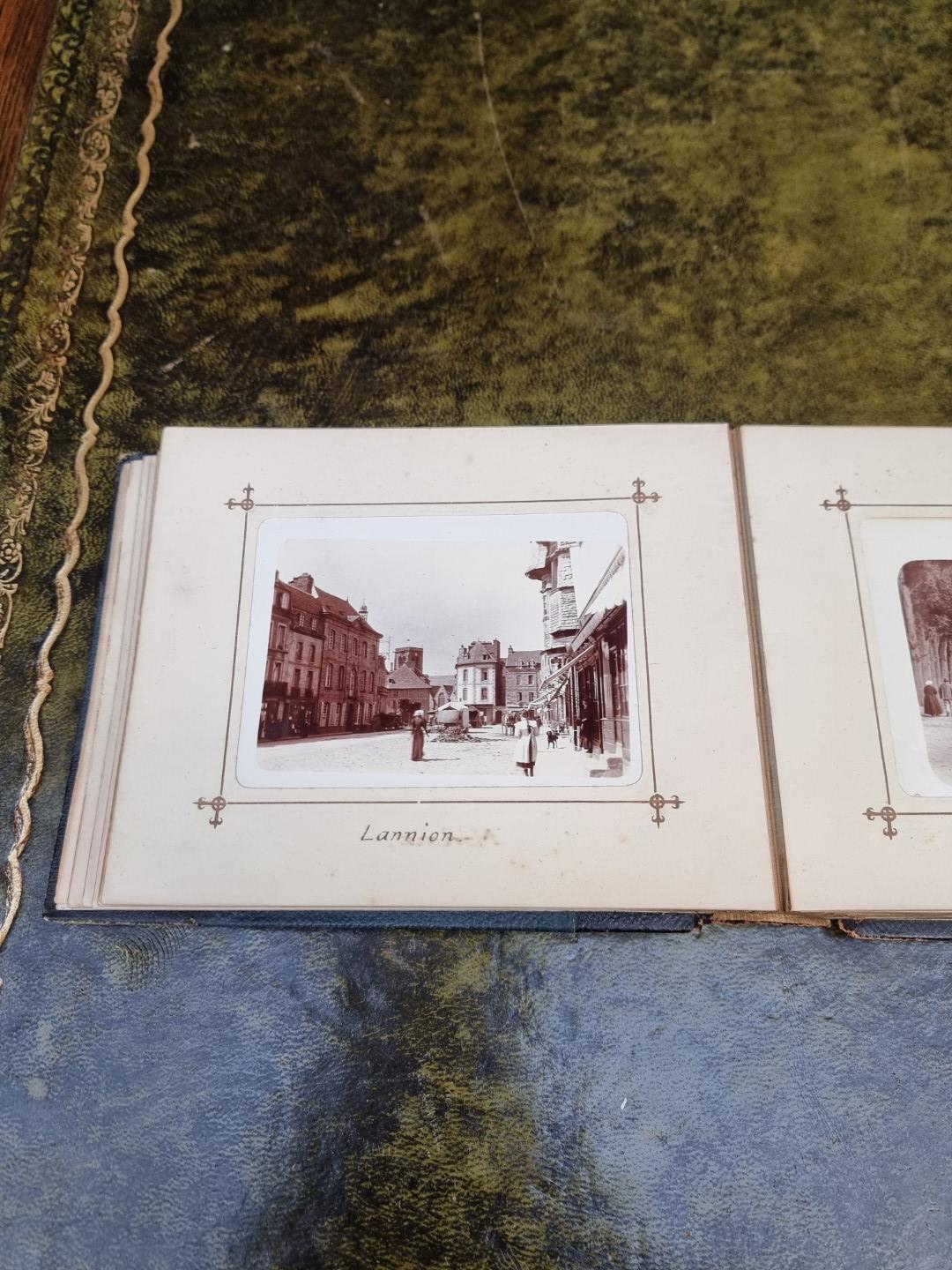 An interesting late 19th century album of French photographs, most annotated; together with - Image 11 of 66