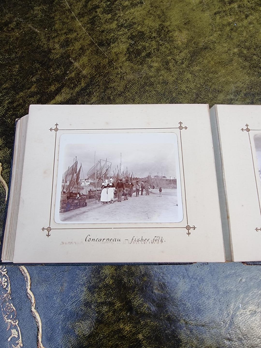 An interesting late 19th century album of French photographs, most annotated; together with - Image 21 of 66