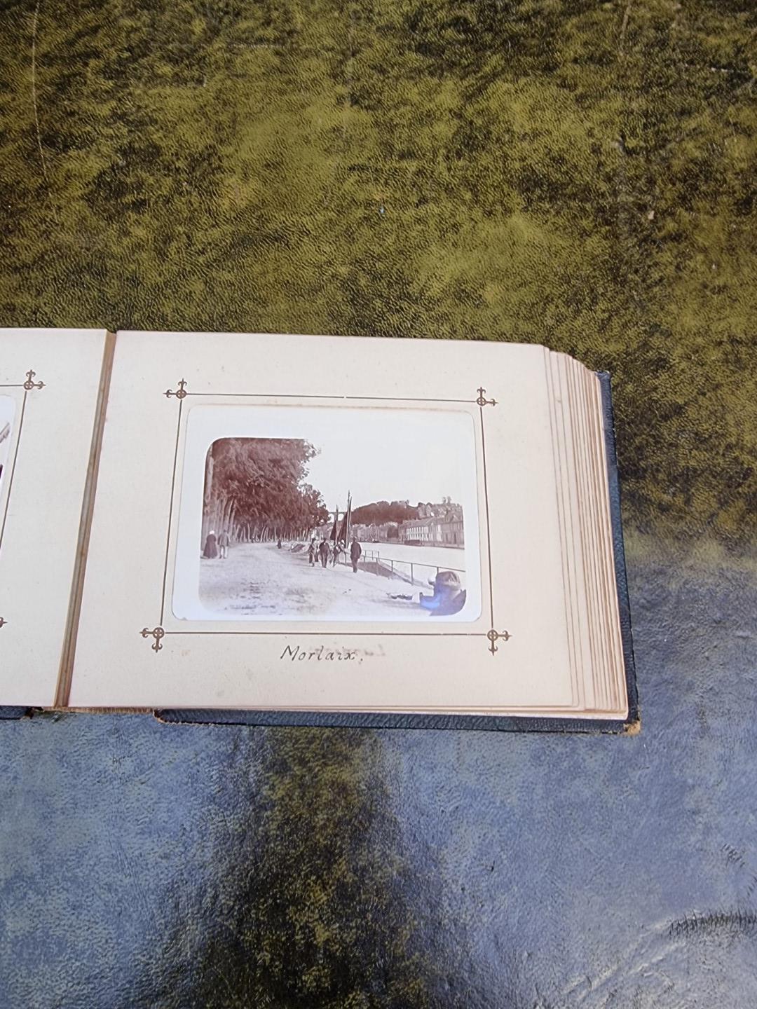 An interesting late 19th century album of French photographs, most annotated; together with - Image 12 of 66
