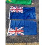 A collection of flags.