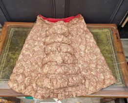 Textiles: two McLintock's 'Purfied Russian Down' Skirts; together with a similar bustle or