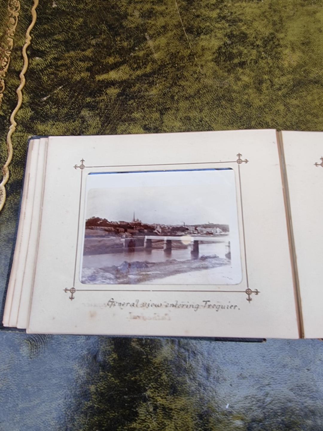 An interesting late 19th century album of French photographs, most annotated; together with - Image 7 of 66