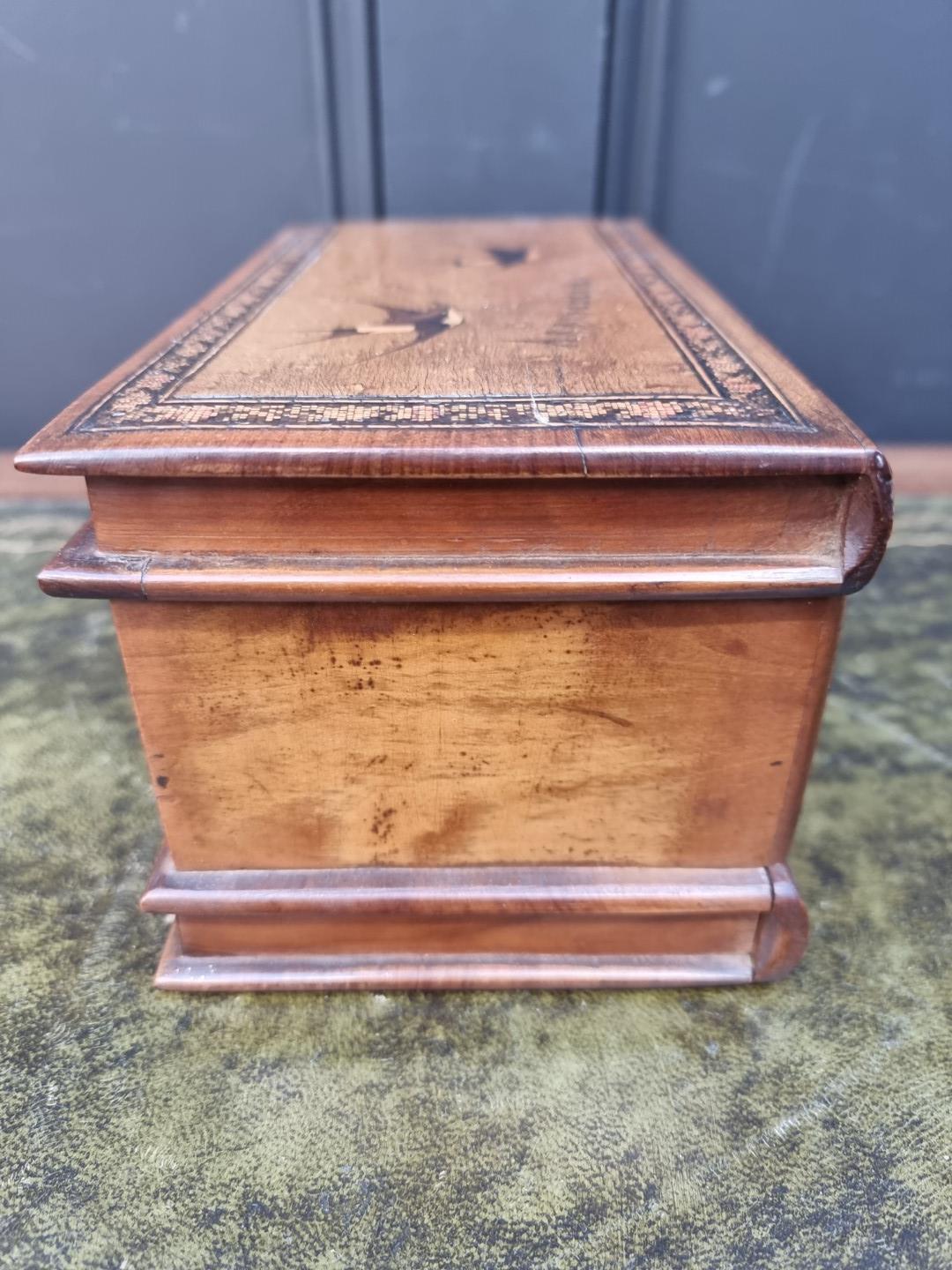 A Maltese marquetry novelty casket, 23.5cm wide. - Image 3 of 5