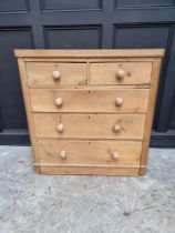 A Victorian pine chest of drawers, 97.5cm wide.