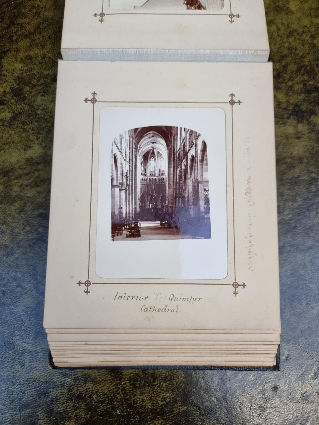 An interesting late 19th century album of French photographs, most annotated; together with - Image 18 of 66