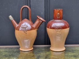 Two Doulton Lambeth stoneware vessels, manufactured for Watson & Co, Salisbury, largest 26.5cm high.