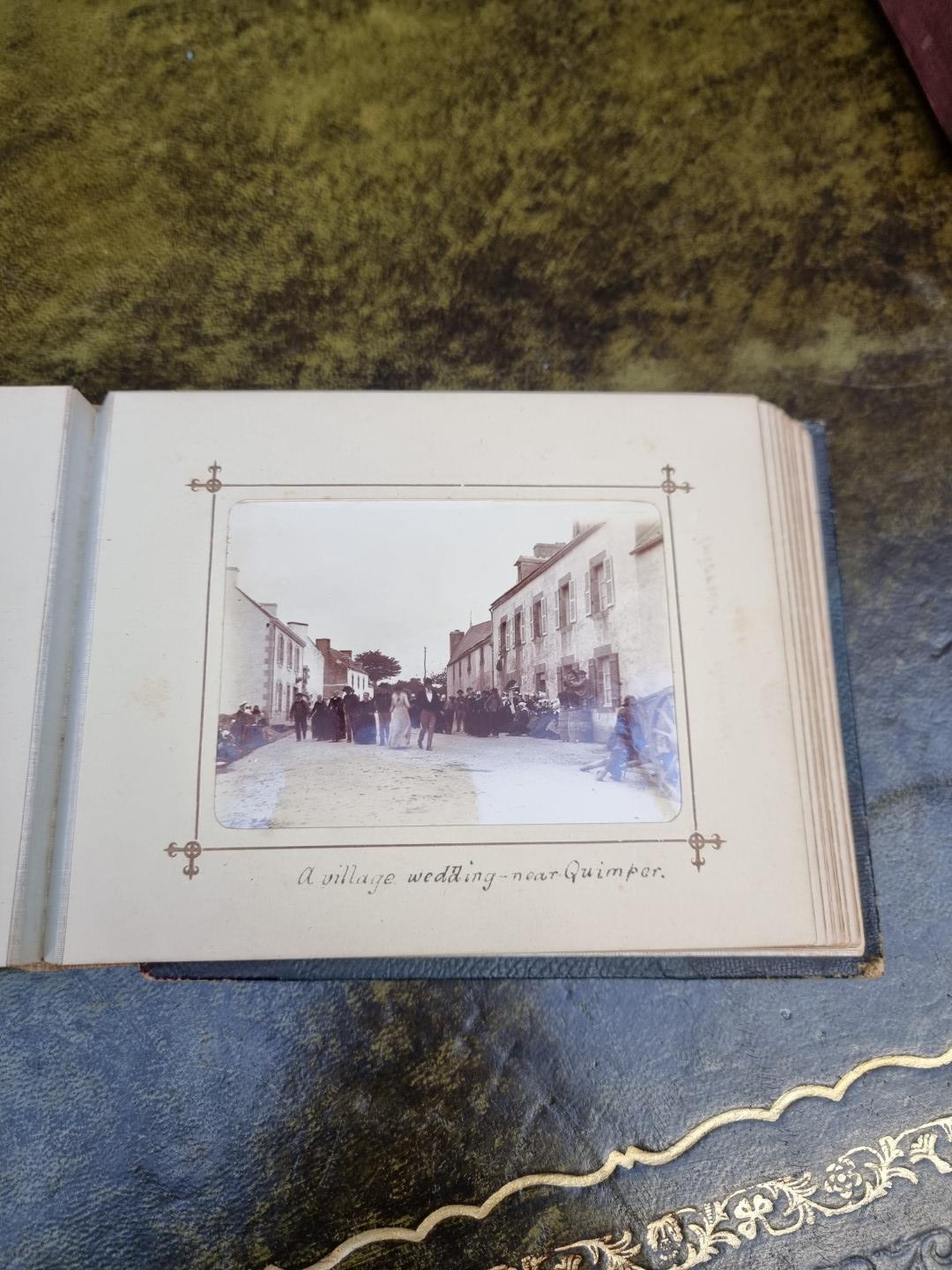 An interesting late 19th century album of French photographs, most annotated; together with - Image 17 of 66