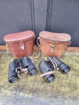 Two cased pair of Carl Zeiss 7x50 binoculars, comprising Binoctem; and Binoctar examples.