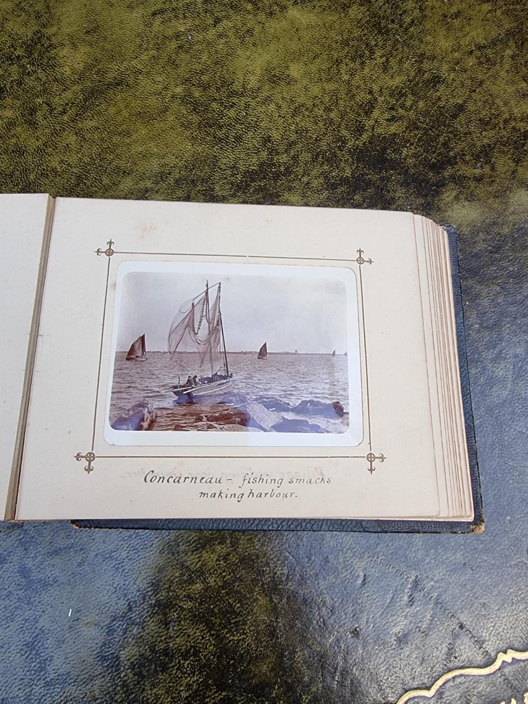 An interesting late 19th century album of French photographs, most annotated; together with - Image 20 of 66