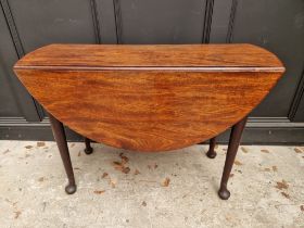 An 18th century mahogany gateleg table, of good colour, 106cm wide.