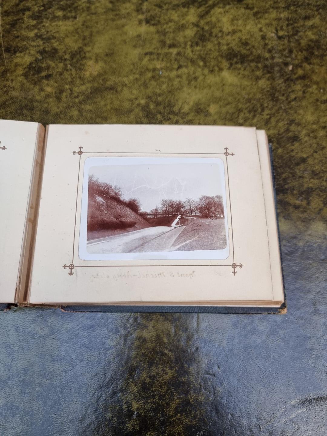 An interesting late 19th century album of French photographs, most annotated; together with - Image 4 of 66