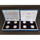 Coins: a 2004 Royal Mint 'UK Silver Pattern Set', containing four silver proof one pound coins, with