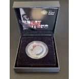 Coins: a 2010 Royal Mint 'Great Britons John Lennon' limited edition silver proof £5 coin, boxed.