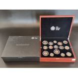 Coins: a 2014 Royal Mint 'UK Premium Proof Set', containing fourteen coins, with CoA No.1650/4500,