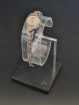 A Regency marcasite manual wind ladies wristwatch, 16mm, stamped 925.