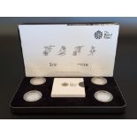 Coins: a 2013-14 Royal Mint Piedfort silver proof 'Icons of a Nation' 2013 £1 coin set, containing