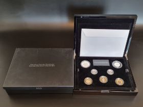 Coins: a 2013 Royal Mint 'UK Silver Piedfort Proof' seven coin set, with CoA No.224/2013, boxed.