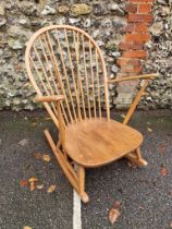 A vintage Ercol rocking chair.