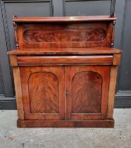 A Victorian mahogany chiffonier, 91.5cm wide.