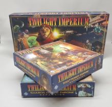 Twilight Imperium: Third Edition board game; together with two expansion packs titled 'Shards of the