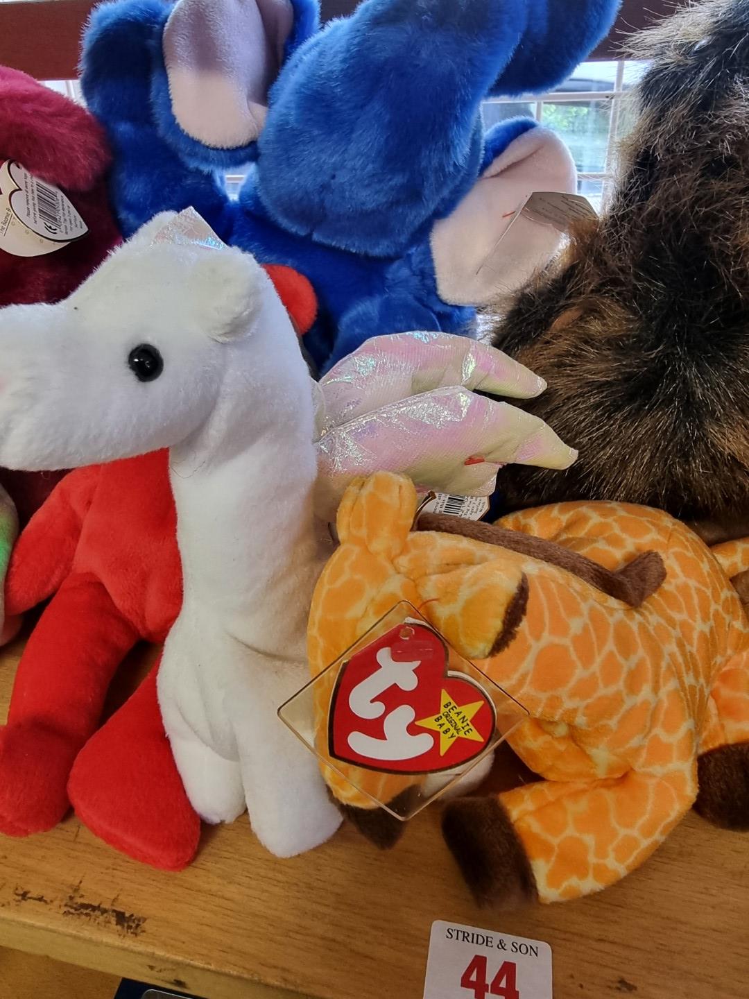 Ty Beanie Babies: a collection of eleven, to include five Beanie Buddies, and 'Twigs' with ' - Image 3 of 4